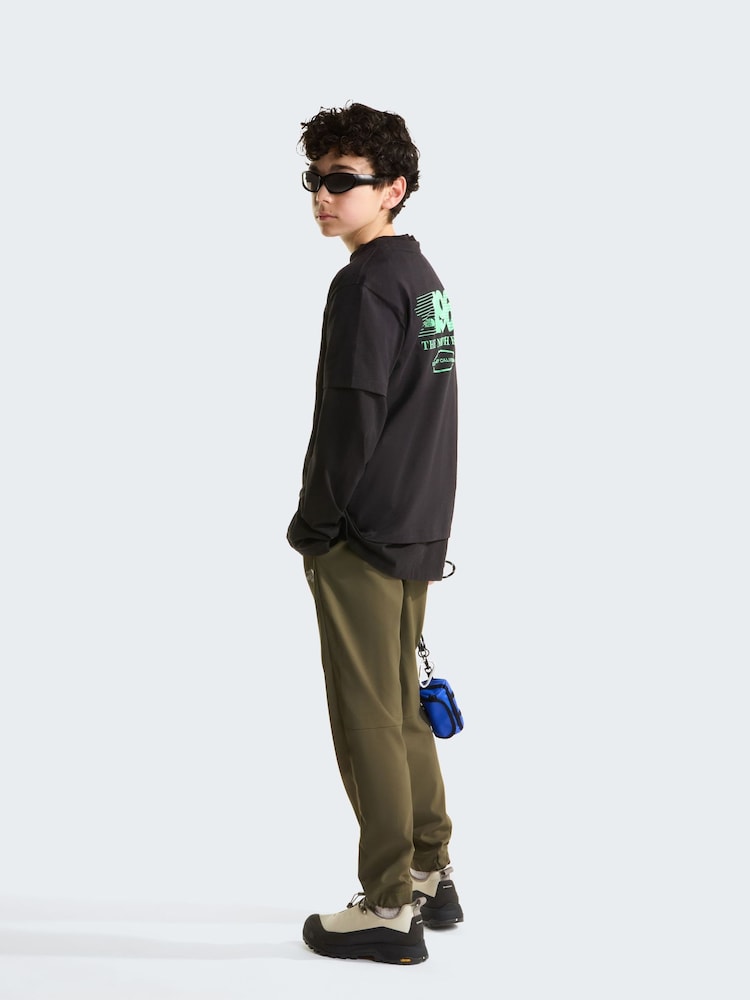 The North Face Black Teen Track Relaxed Graphic T-Shirt - Image 2 of 5
