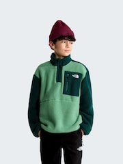 أخضر - سترة فليس Yumiori بسحاب بطول 1/4 من The North Face - صورة 1 من 5