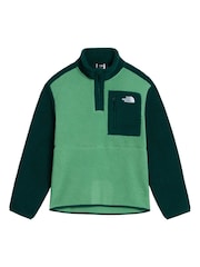 أخضر - سترة فليس Yumiori بسحاب بطول 1/4 من The North Face - صورة 4 من 5