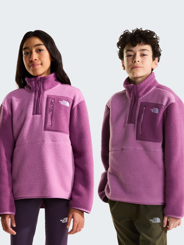أرجواني - سترة فليس Yumiori بسحاب بطول 1/4 من The North Face - صورة 2 من 5