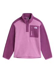 أرجواني - سترة فليس Yumiori بسحاب بطول 1/4 من The North Face - صورة 4 من 5
