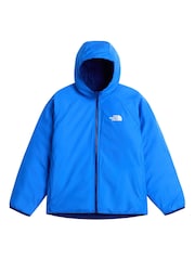 The North Face Blue Reversible Perrito Hooded Puffer Jacket - Image 6 of 8