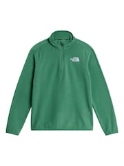 The North Face Green The North Face Teen Glacier 1/4 Zip Fleece - Image 4 of 5