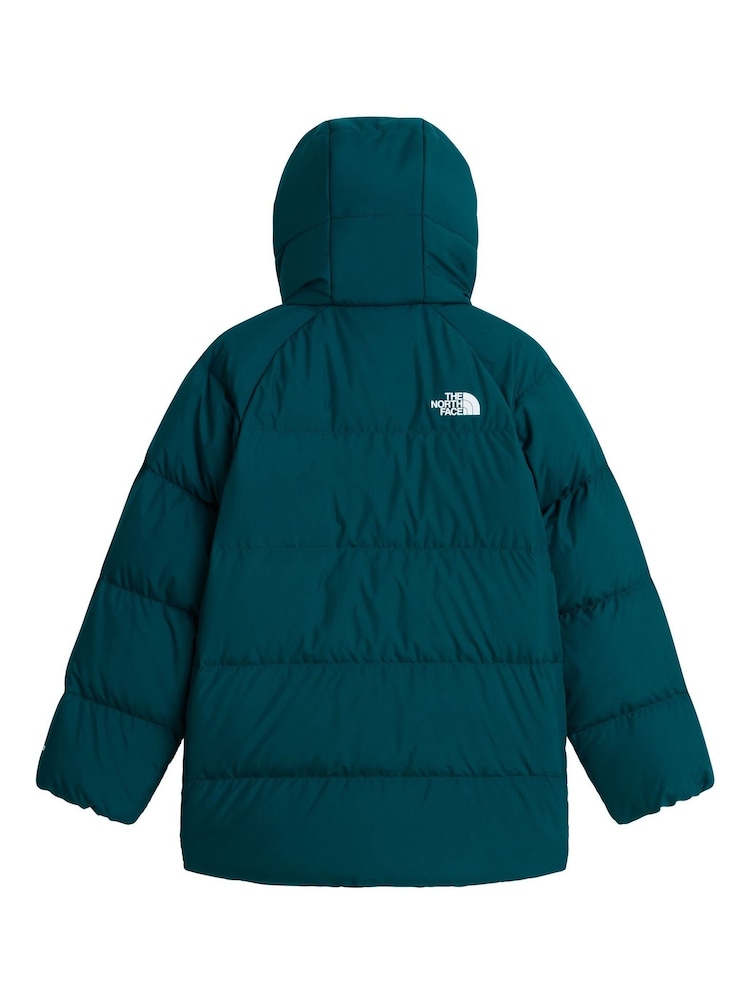 The North Face Green Teen Down Fleece Lined Puffer Parka Jacket - Image 6 of 6 The North Face Green Teen Down Fleece Lined Puffer Parka Jacket - Image 6 of 6