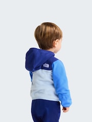The North Face Blue Baby Glacier Full Zip Hooded Fleece - Image 3 of 6