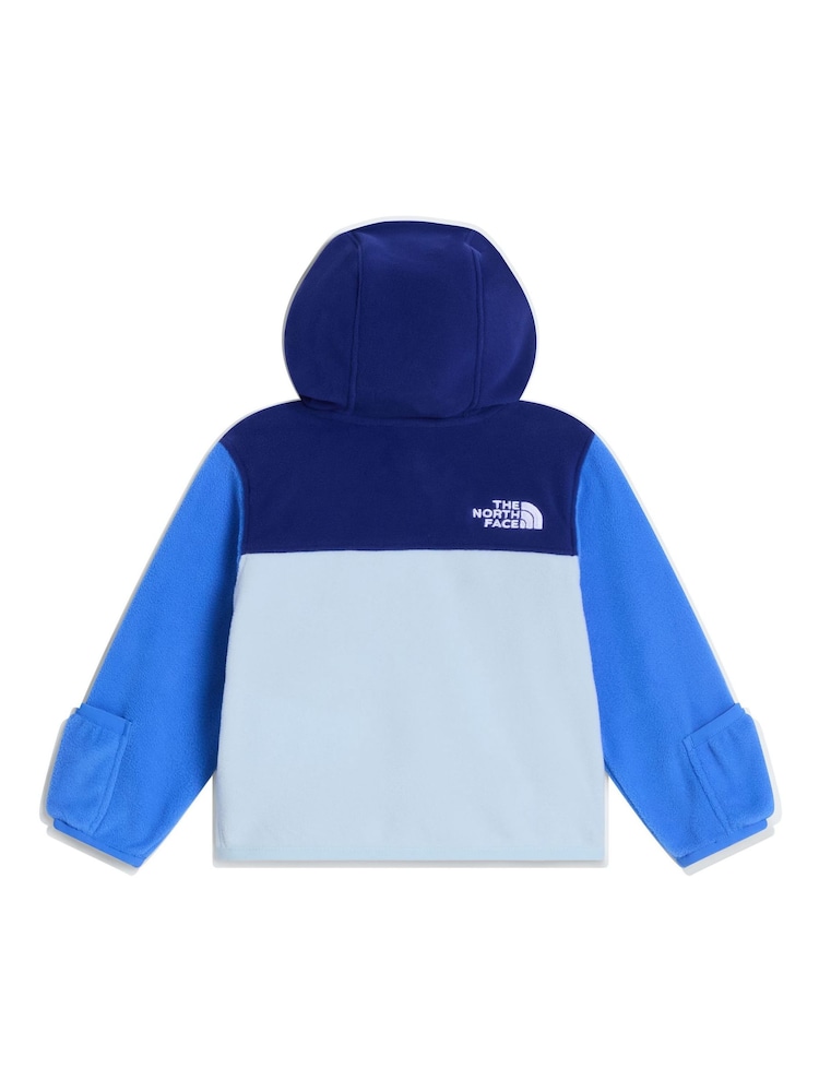 The North Face Blue Baby Glacier Full Zip Hooded Fleece - Image 6 of 6