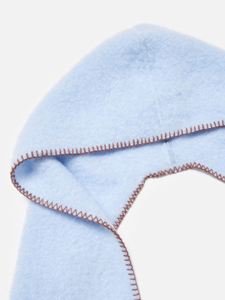 Oliver Bonas Blue Hooded Tassel Scarf - Image 4 of 4 Oliver Bonas Blue Hooded Tassel Scarf - Image 4 of 4
