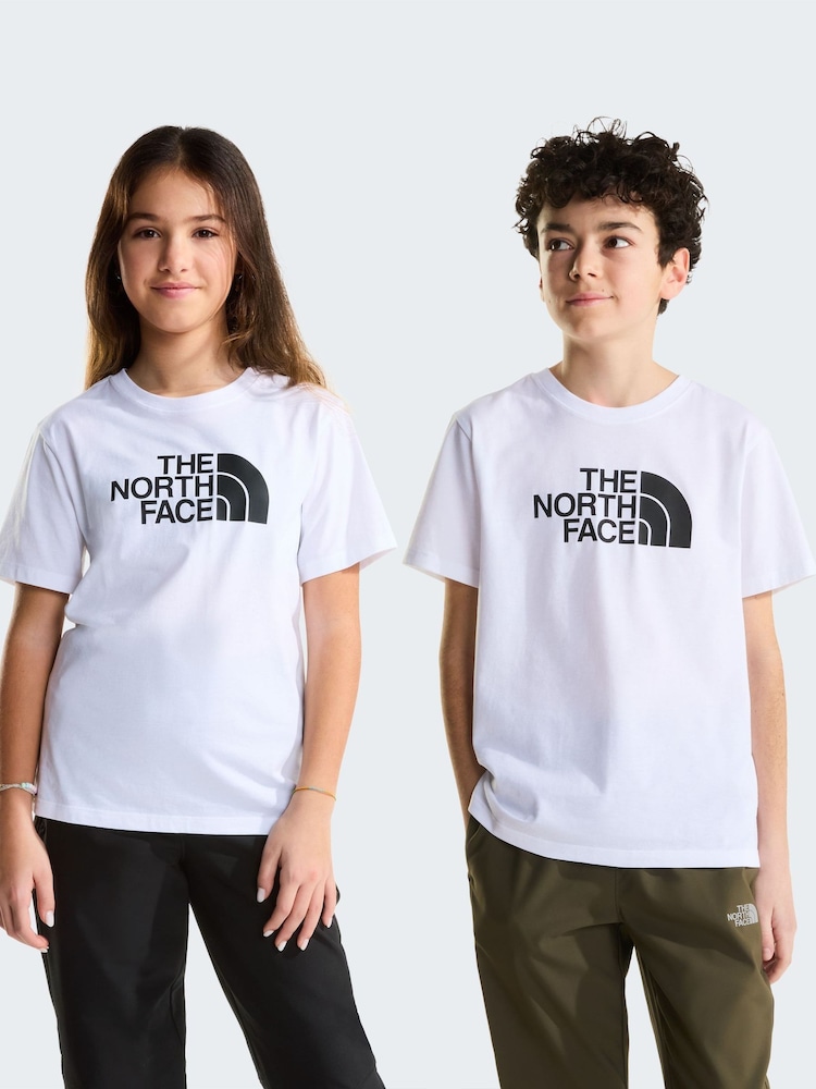 The North Face White Teen Evolution Half Dome T-Shirt - Image 1 of 5
