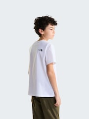 The North Face White Teen Evolution Half Dome T-Shirt - Image 3 of 5