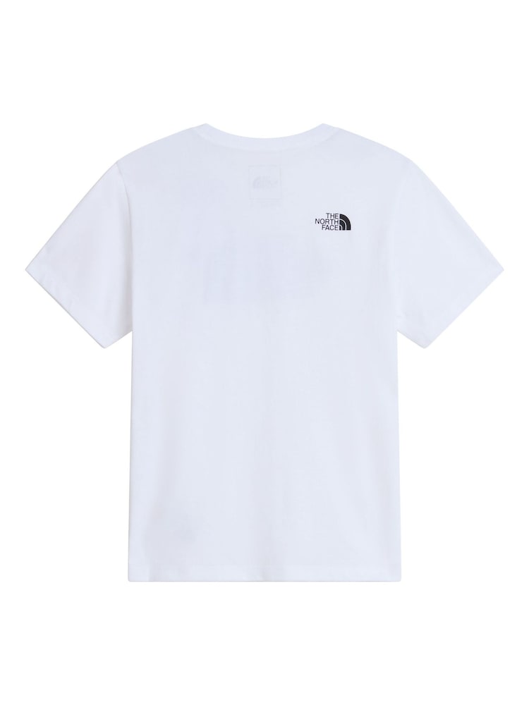 The North Face White Teen Evolution Half Dome T-Shirt - Image 5 of 5