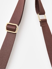 Oliver Bonas Brown Faux Fur Belt Bag - Image 4 of 6