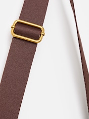 Oliver Bonas Brown Faux Fur Double Zip Belt Bag - Image 4 of 6