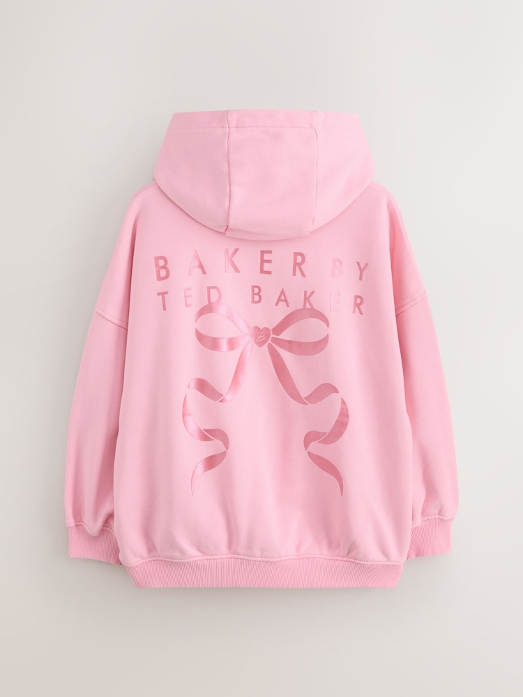 Baker by Ted Baker Fluro Pink Hoodie - Image 2 of 5