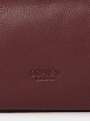 Osprey London Brown The Arlington Leather Washbag - Image 4 of 4