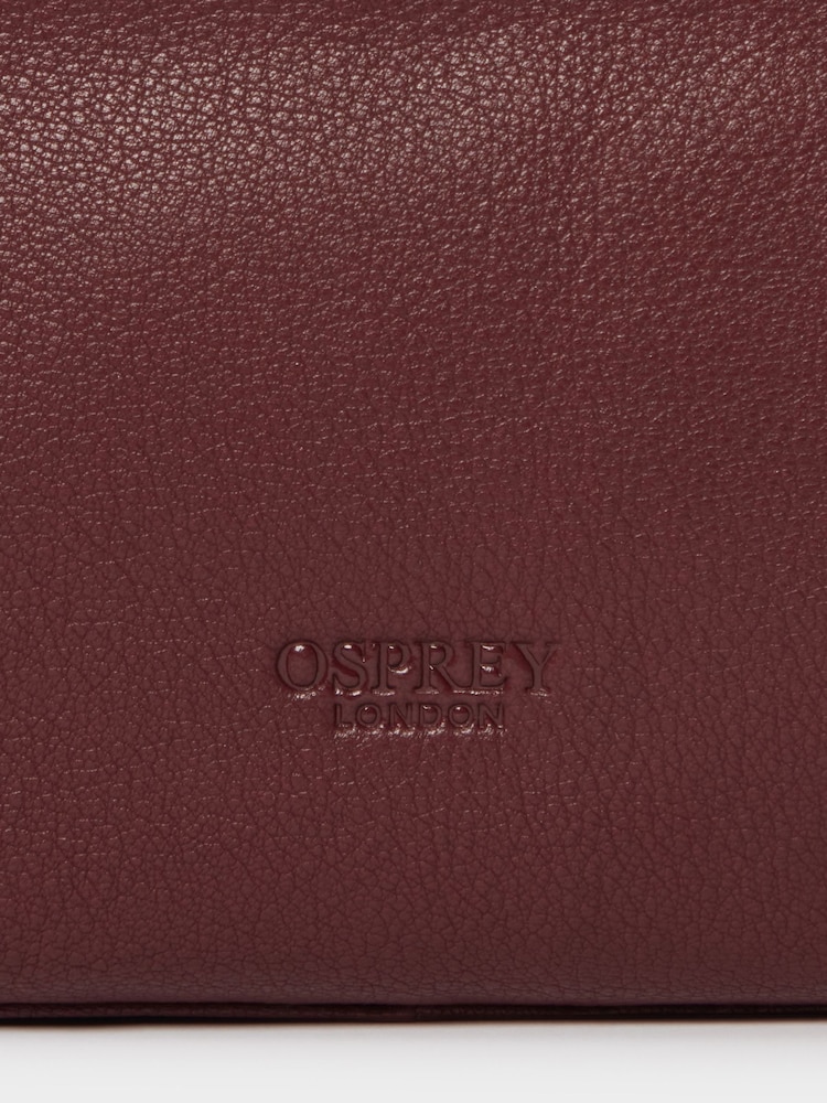 Osprey London Brown The Arlington Leather Washbag - Image 4 of 4 Osprey London Brown The Arlington Leather Washbag - Image 4 of 4