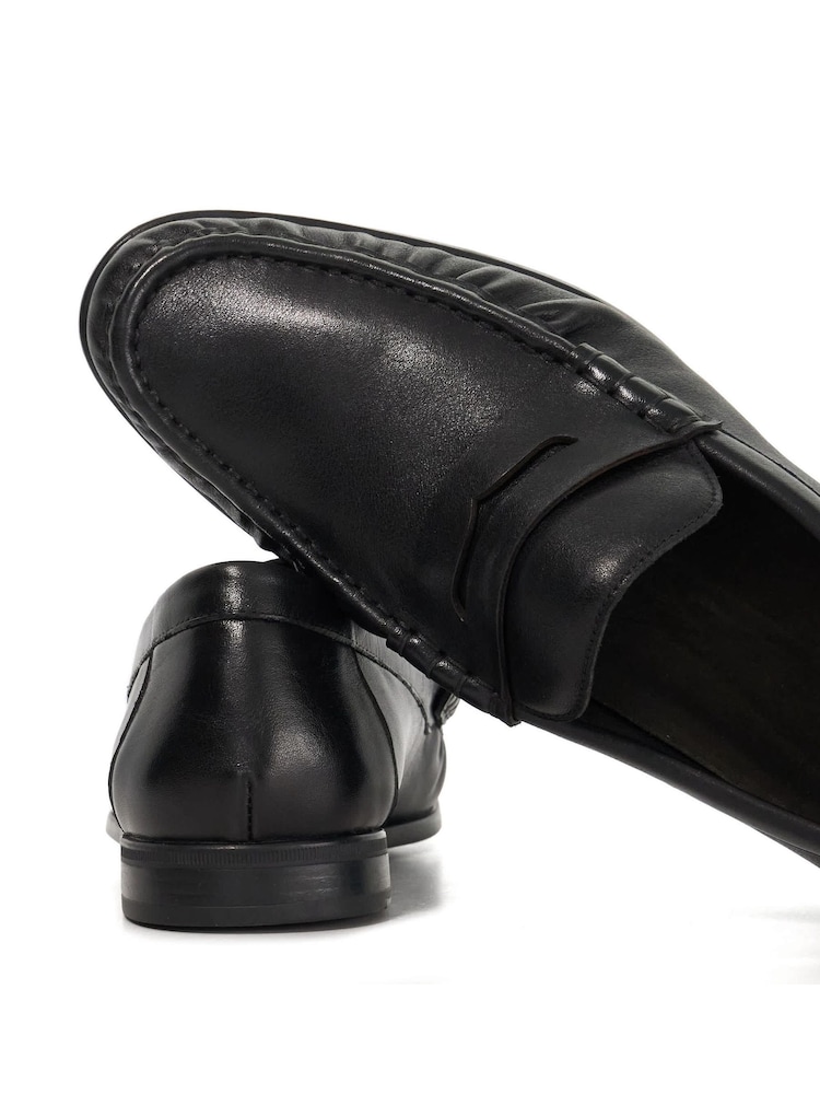Dune London Black Standard Fit Flexi Sole Sammi Loafers - Image 6 of 6 Dune London Black Standard Fit Flexi Sole Sammi Loafers - Image 6 of 6