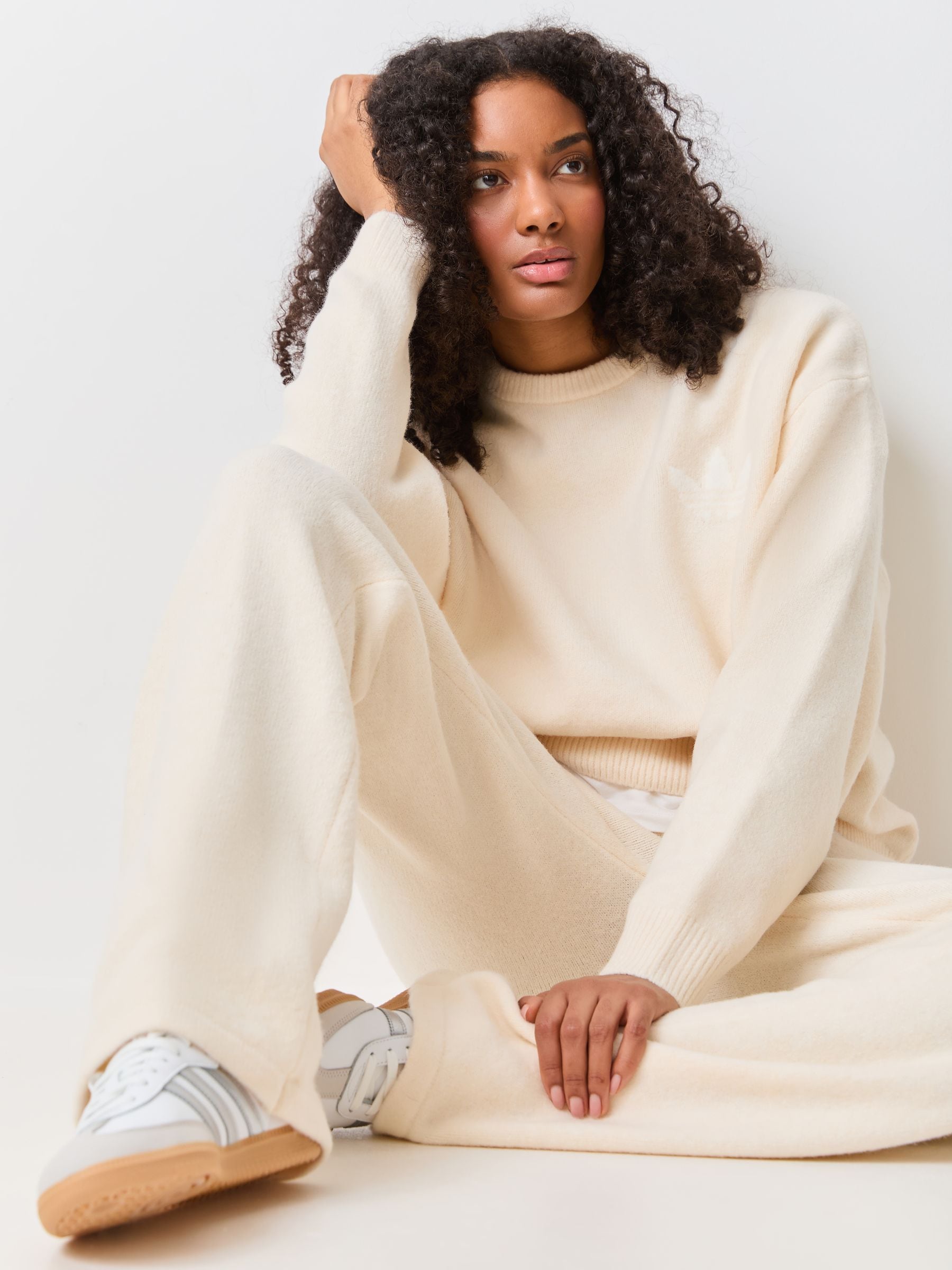 Buy adidas Originals Cream Knitted Jumper from the Next UK online shop
