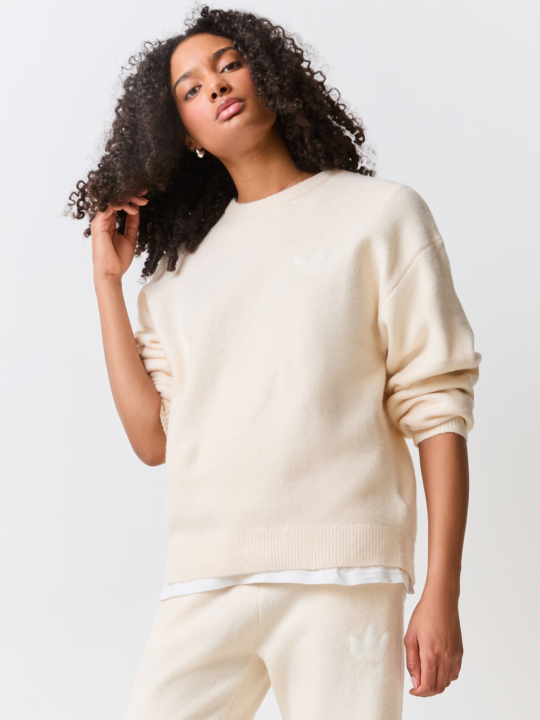 Buy adidas Originals Cream Knitted Jumper from the Next UK online shop