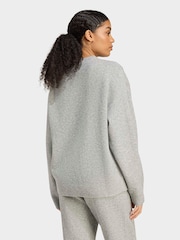 Gri - adidas Originals Knitted Jumper - Imaginea 2 din 6