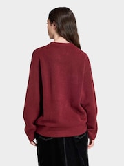 adidas Originals Red Knitted Jumper - Image 2 of 6