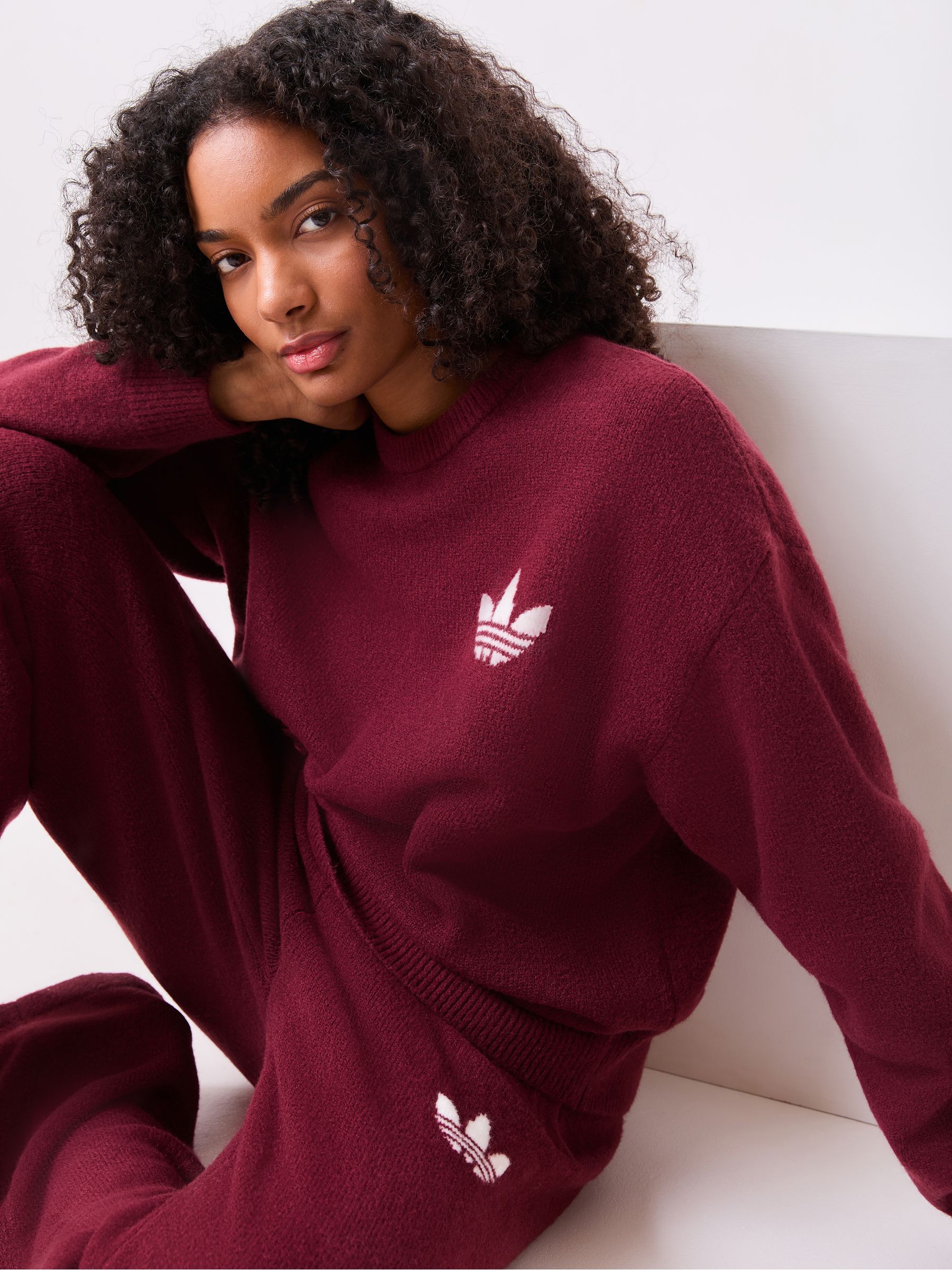 Buy adidas Originals Red Knitted Jumper from Next USA