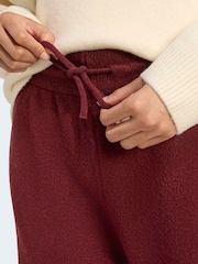 adidas Originals Red Knitted Wide Leg Trousers - Image 5 of 6