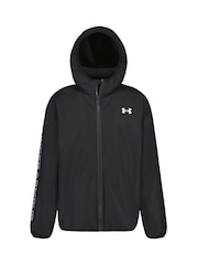 Under Armour Black Ua Manataug Solid Windbreaker Jacket - Image 1 of 7