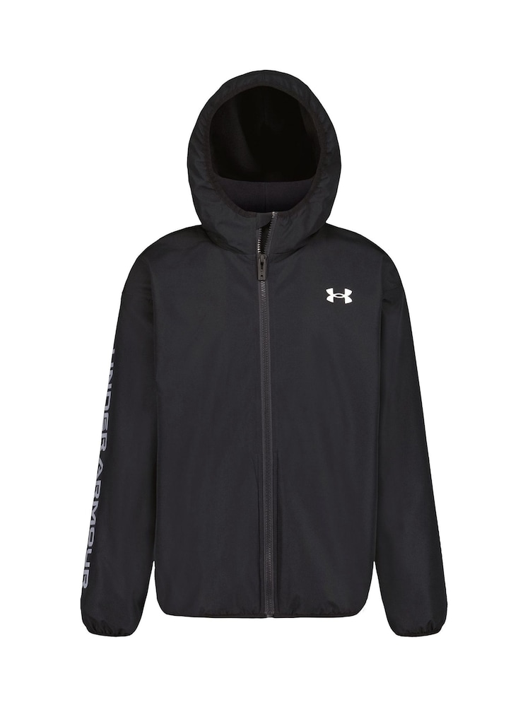 Under Armour Black Ua Manataug Solid Windbreaker Jacket - Image 1 of 7