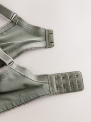 Green/Pink/Cream DD+ Lace Trim Non Padded Full Cup Underwired Bras 3 Pack - Image 10 of 10