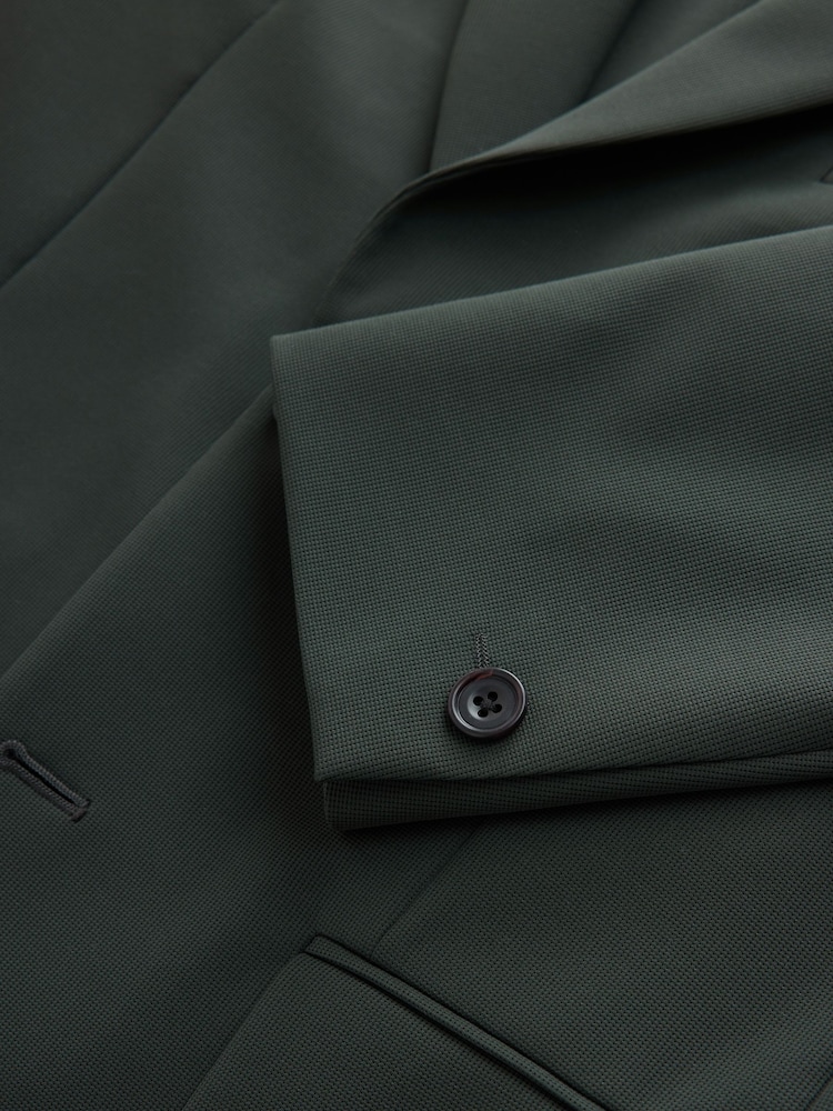 Slate Muscle Fit Motionflex Super Stretch Textured Suit Jacket - Image 16 of 16 Slate Muscle Fit Motionflex Super Stretch Textured Suit Jacket - Image 16 of 16