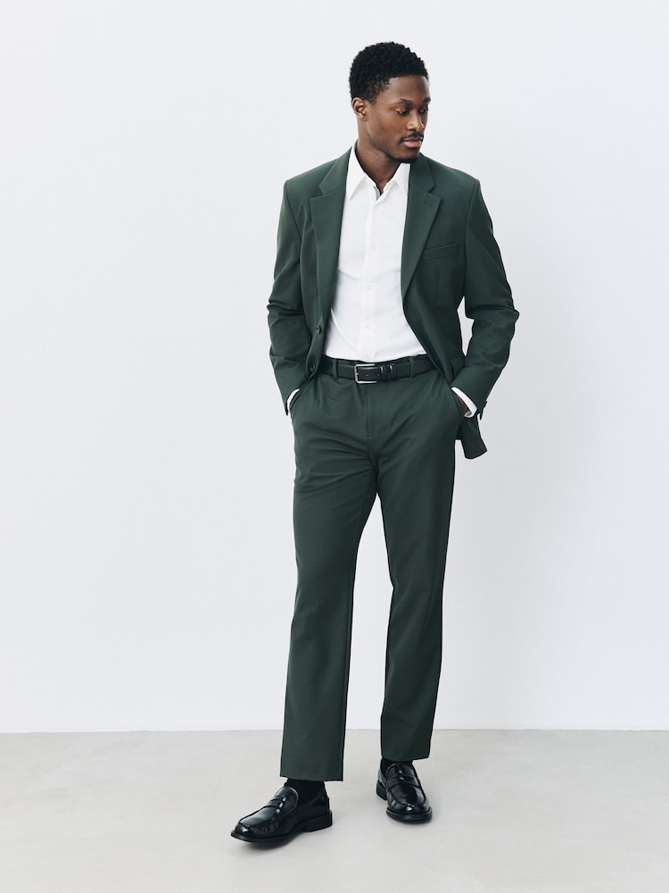 Slate Muscle Fit Motionflex Super Stretch Textured Suit Jacket - Image 2 of 15 Slate Muscle Fit Motionflex Super Stretch Textured Suit Jacket - Image 2 of 15