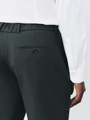 Green Muscle Fit Motionflex Super Stretch Textured Suit Trousers - Image 4 of 11