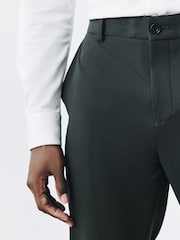 Green Muscle Fit Motionflex Super Stretch Textured Suit Trousers - Image 5 of 11