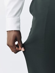Green Muscle Fit Motionflex Super Stretch Textured Suit Trousers - Image 6 of 11