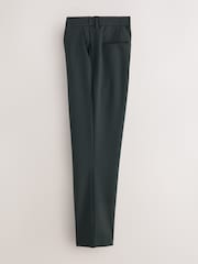 Green Muscle Fit Motionflex Super Stretch Textured Suit Trousers - Image 8 of 11