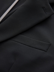 Black Muscle Fit Motionflex Super Stretch Textured Suit Jacket - Image 12 of 13