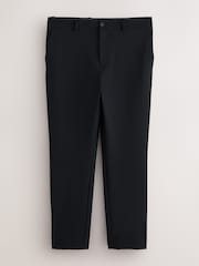 Black Muscle Fit Motionflex Super Stretch Textured Suit Trousers - Image 7 of 11