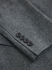 Grey Muscle Fit Motionflex Stretch Flannel Suit Jacket - Image 13 of 15