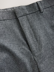 Grey Muscle Fit Motionflex Stretch Flannel Suit Trousers - Image 12 of 14