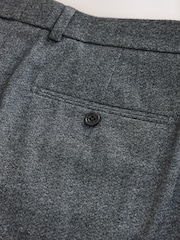 Grey Muscle Fit Motionflex Stretch Flannel Suit Trousers - Image 14 of 14