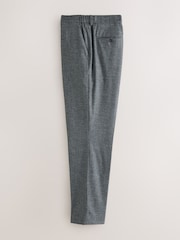 Grey Muscle Fit Motionflex Stretch Flannel Suit Trousers - Image 8 of 14