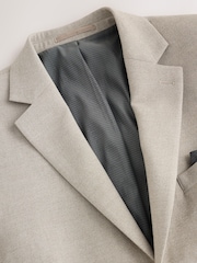 Ecru Muscle Fit Motionflex Stretch Flannel Suit Jacket - Image 12 of 15
