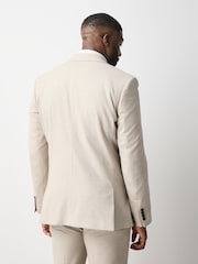 Ecru Muscle Fit Motionflex Stretch Flannel Suit Jacket - Image 3 of 15