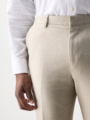 Ecru Muscle Fit Motionflex Stretch Flannel Suit Trousers - Image 5 of 12