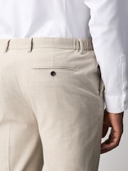 Ecru Muscle Fit Motionflex Stretch Flannel Suit Trousers - Image 6 of 12