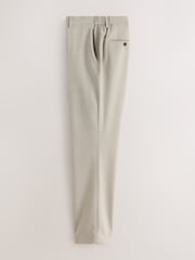 Ecru Muscle Fit Motionflex Stretch Flannel Suit Trousers - Image 9 of 12