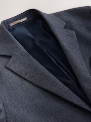Blue Muscle Fit Motionflex Stretch Flannel Suit Jacket - Image 12 of 16
