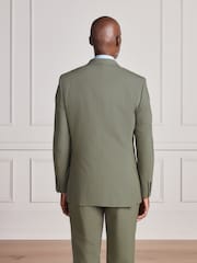 Sage Green Signature Muscle Fit Motionflex Stretch Tollegno Italian Wool Rich Suit Jacket - Image 3 of 10