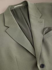 Sage Green Signature Muscle Fit Motionflex Stretch Tollegno Italian Wool Rich Suit Jacket - Image 8 of 10