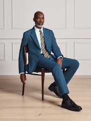 Bright Blue Signature Muscle Fit Motionflex Stretch Tollegno Italian Wool Rich Suit Jacket - Image 1 of 5